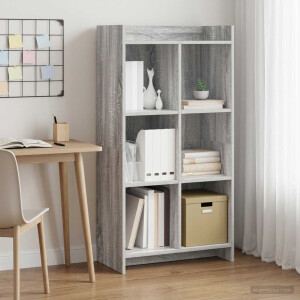 vidaXL Boekenkast Grijs Sonoma 59 x 30 x 111 cm Bewerkt hout