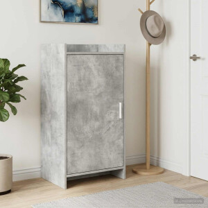 vidaXL Schoenenkast met opslag Betongrijs 48 x 36 x 92 cm Bewerkt hout