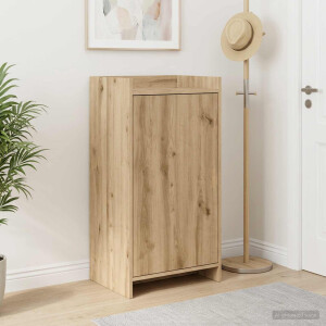 vidaXL Schoenenkast 48 x 36 x 92 cm Bewerkt hout Artisanaal eiken