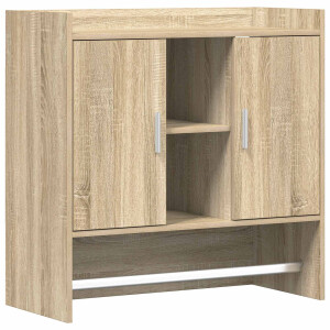 vidaXL Wandplank Muurmontage Sonoma Eiken 80 x 36 x 80 cm Bewerkt hout