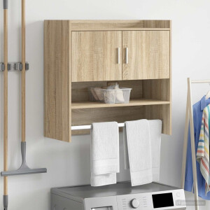 vidaXL Wandplank Muurmontage Sonoma Eiken 80 x 36 x 80 cm Bewerkt hout