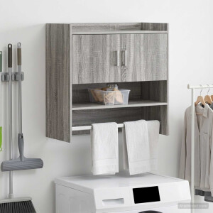 vidaXL Wandplank Muurmontage Grijs Sonoma 80 x 36 x 80 cm Bewerkt hout