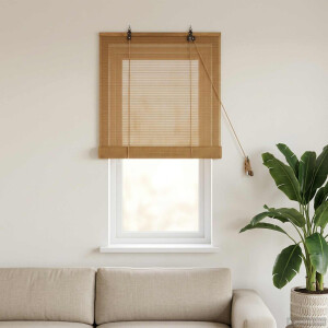 vidaXL Rolgordijn Bruin 70 x 160 cm Bamboe