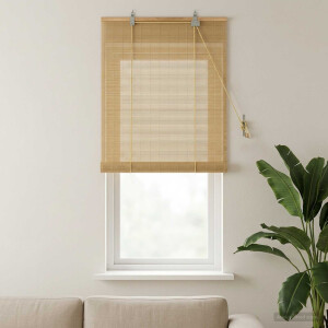 vidaXL Rolgordijn Naturel 60 x 160 cm Bamboe