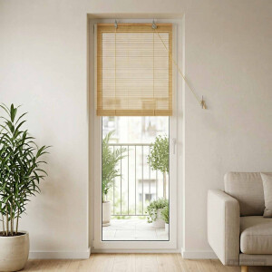 vidaXL Rolgordijn Naturel 60 x 220 cm Bamboe