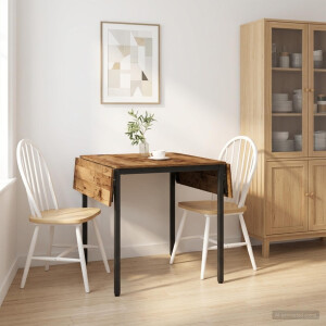 vidaXL Uitschuifbare eettafel 120 x 81,5 x 75 cm Bewerkt hout Oud hout
