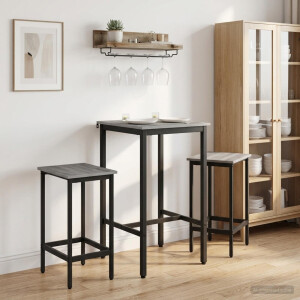 vidaXL Barkruk 2 st Grijs Sonoma 40 x 32 x 64 cm Bewerkt hout