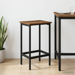 vidaXL Barkruk Oud hout 40 x 32 x 64 cm Bewerkt hout