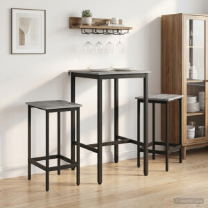 vidaXL Barkruk 2 st Grijs Sonoma 40 x 32 x 74 cm Bewerkt hout