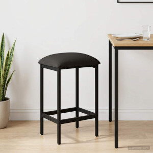 vidaXL Barkruk Donkergrijs 40 x 32 x 64 cm Bewerkt hout