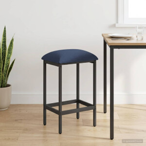 vidaXL Barkruk Blauw 40 x 32 x 64 cm Bewerkt hout