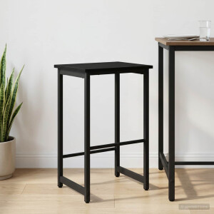 vidaXL Barkruk Zwart eiken 40 x 32 x 64 cm Bewerkt hout