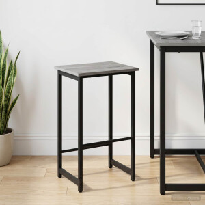 vidaXL Barkruk Grijs Sonoma 40 x 32 x 74 cm Bewerkt hout