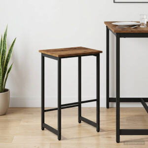 vidaXL Barkruk Oud hout 40 x 32 x 74 cm Bewerkt hout