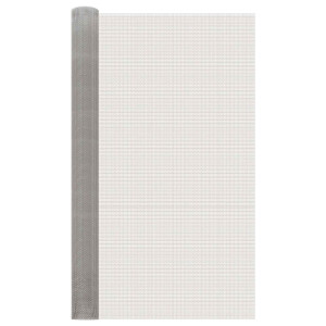 vidaXL Gaas Scherm 120 x 200 cm 6 Mesh RVS 201 Zilverkleurig