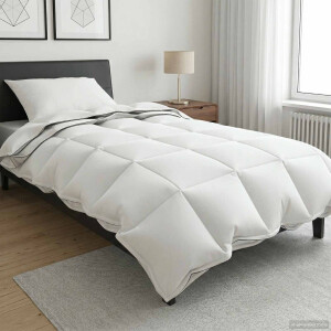 vidaXL Dekbed 140 x 220 cm 100% Katoen Wit