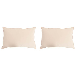 vidaXL Hoofdkussen 2 st 70 x 90 cm Alle seizoenen Kapokvezel Beige