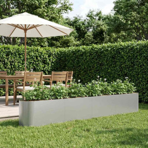 vidaXL Verhoogd Tuinbed Gegalvaniseerd staal 360 x 40 x 40 cm