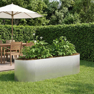 vidaXL Verhoogd Tuinbed Roestvrij staal 140 x 40 x 40 cm Staal