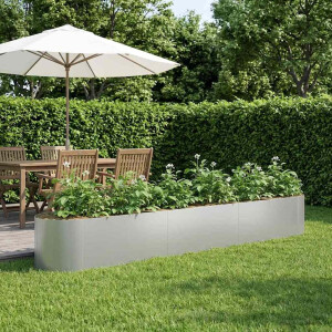 vidaXL Verhoogd Tuinbed Gegalvaniseerd staal 300 x 40 x 40 cm Staal