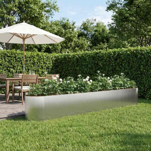 vidaXL Verhoogd Tuinbed Roestvrij staal 380 x 40 x 40 cm Staal