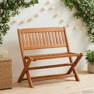 vidaXL Kinderbank Bruin 61 x 38 x 57 cm Massief Eucalyptus Hout
