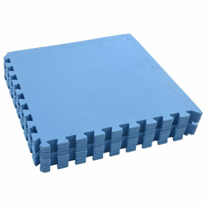 vidaXL Zwembad Grondmat 12 st Blauw 4,32 ㎡ EVA Schuim