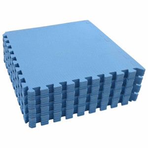 vidaXL Zwembad Grondmat 24 st Blauw 8,64 ㎡ EVA Schuim