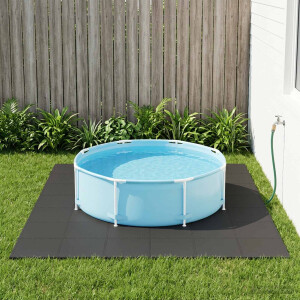 vidaXL Zwembad Grondmat 50 pcs Zwart 18 m² EVA Schuim