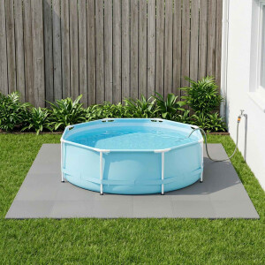 vidaXL Zwembad Grondmat 50 pcs Grijs 18 m² EVA Schuim