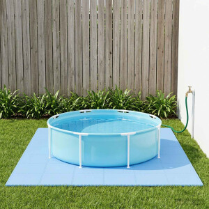 vidaXL Zwembad Grondmat 12 pcs Blauw 4,32 m² EVA Schuim
