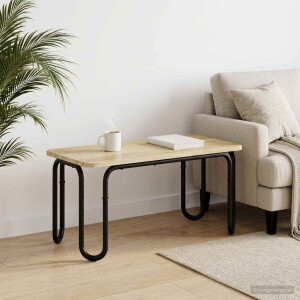 vidaXL Salontafel Sonoma Eiken 79,5 x 40 x 36 cm Bewerkt hout