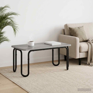 vidaXL Salontafel Grijs Sonoma 79,5 x 40 x 36 cm Bewerkt hout