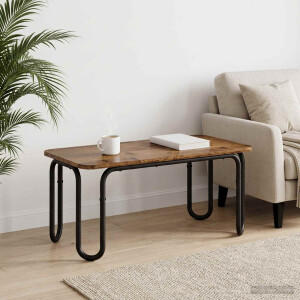vidaXL Salontafel Oud hout 100 x 50 x 45 cm Bewerkt hout