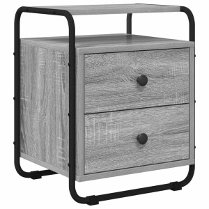 vidaXL Nachtkastje Grijs Sonoma 40 x 36,5 x 50 cm Bewerkt hout