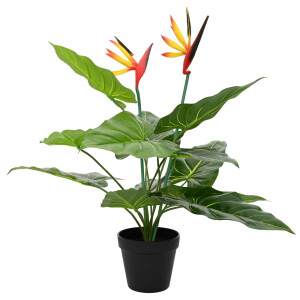 vidaXL Kunst Strelitzia Plant Groen 65 x 13 x 55 cm Stof, PE en PEVA