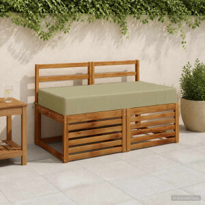 vidaXL Zitkussen SOEST 100% Polyester Lichtgroen 120 x 60 x 15 cm