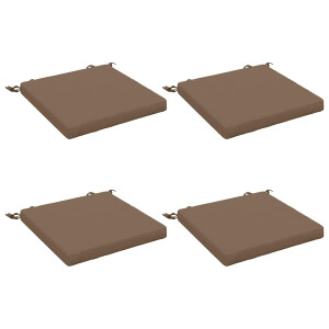 vidaXL 4-Piece Zitkussens SOEST 4 st 100% Polyester Taupe