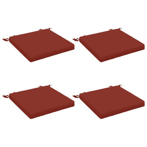 vidaXL 4-Piece Zitkussens SOEST 4 st 100% Polyester Rood