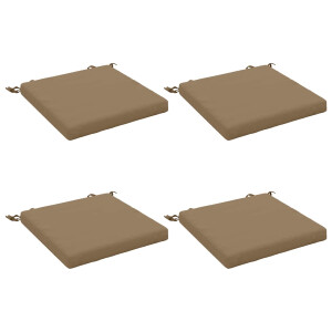 vidaXL 4-Piece Zitkussens SOEST 4 st 100% Polyester Taupe