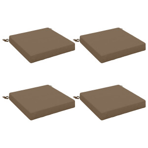 vidaXL 4-Piece Zitkussens SOEST 4 st 100% Polyester Taupe