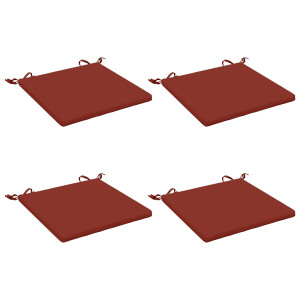 vidaXL 4-Piece Zitkussens SOEST 4 st 100% Polyester Rood