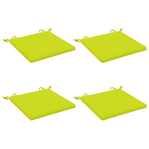 vidaXL 4-Piece Zitkussens SOEST 4 st 100% Polyester Helder groen