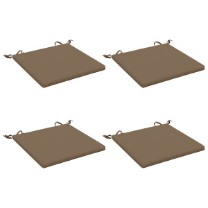 vidaXL 4-Piece Zitkussens SOEST 4 st 100% Polyester Taupe
