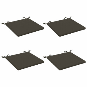 vidaXL 4-Piece Zitkussens SOEST 4 st 100% Polyester Antraciet