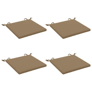 vidaXL 4-Piece Zitkussens SOEST 4 st 100% Polyester Taupe