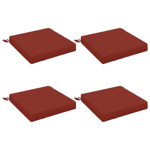 vidaXL 4-Piece Zitkussens SOEST 4 st 100% Polyester Rood
