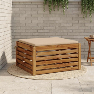 vidaXL 1-Piece Zitkussen SOEST 100% Polyester Zand 60 x 60 x 3 cm