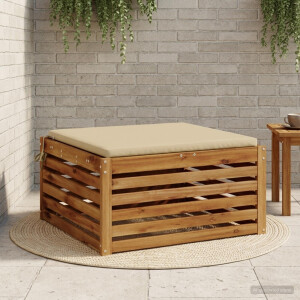vidaXL 1-Piece Zitkussen SOEST 100% Polyester Beige 80 x 80 x 3 cm
