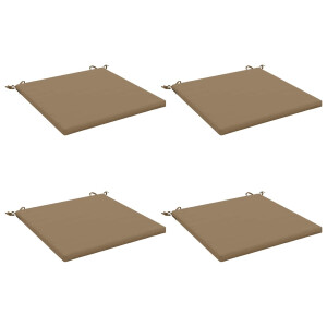vidaXL 4-Piece Zitkussens SOEST 4 st 100% Polyester Taupe